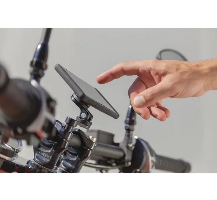 SP Connect Chrome Handlebar Riser Clamp Mount PRO Harley & Custom Application