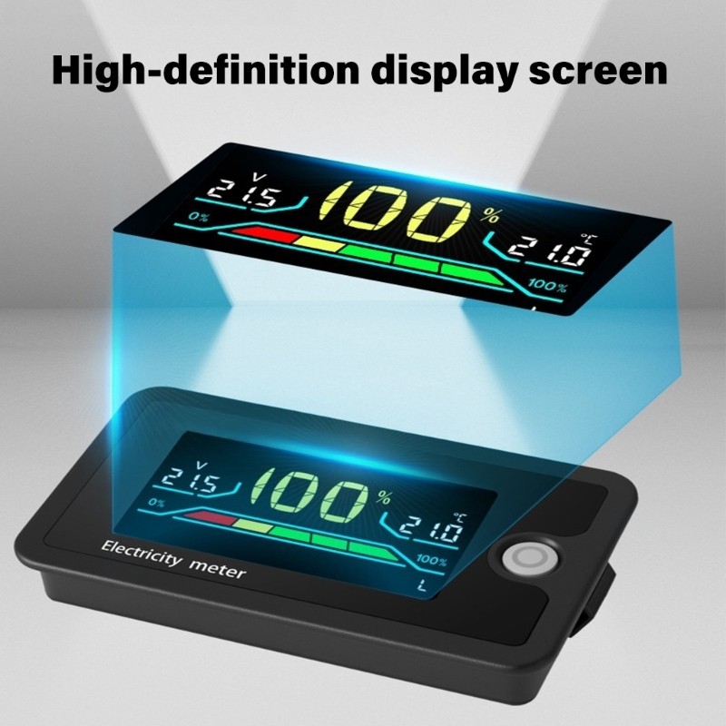 DC8-100V LCD Digital Voltage Power Meter Battery Capacity Indicator Voltmeter