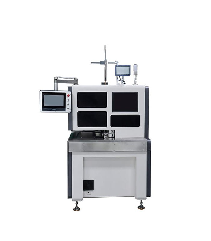 Automatic peeling machine stapling and insertion on the connector of