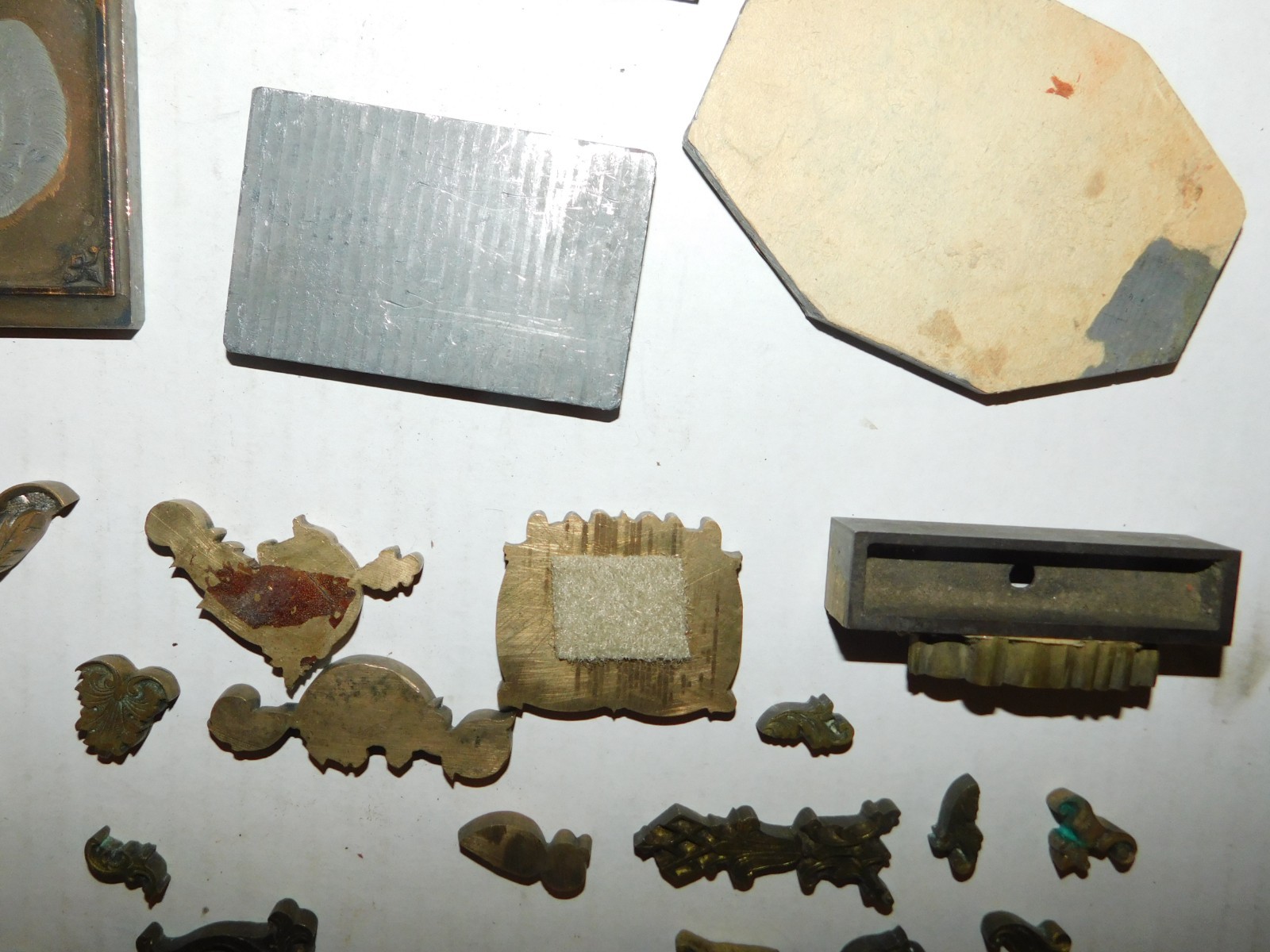 Vintage Decorative & Border Metal Printing Plate Blocks