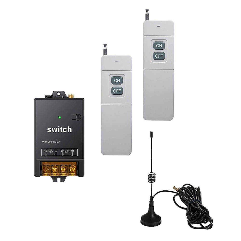 1.5KM Long Range 2CH RF Wireless Remote Control Switch Transmitter+Receiver Set