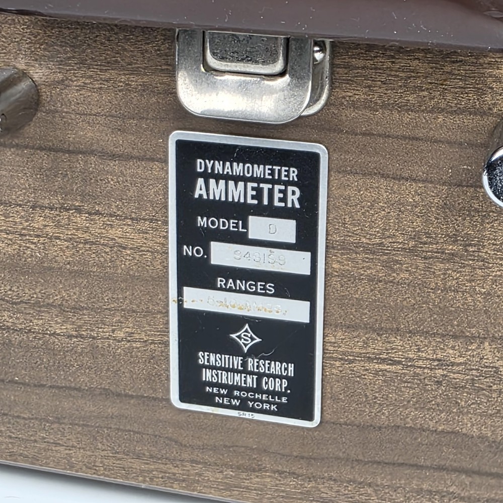 Sensitive Research Dynamometer Ammeter Model D, Collectors Peace