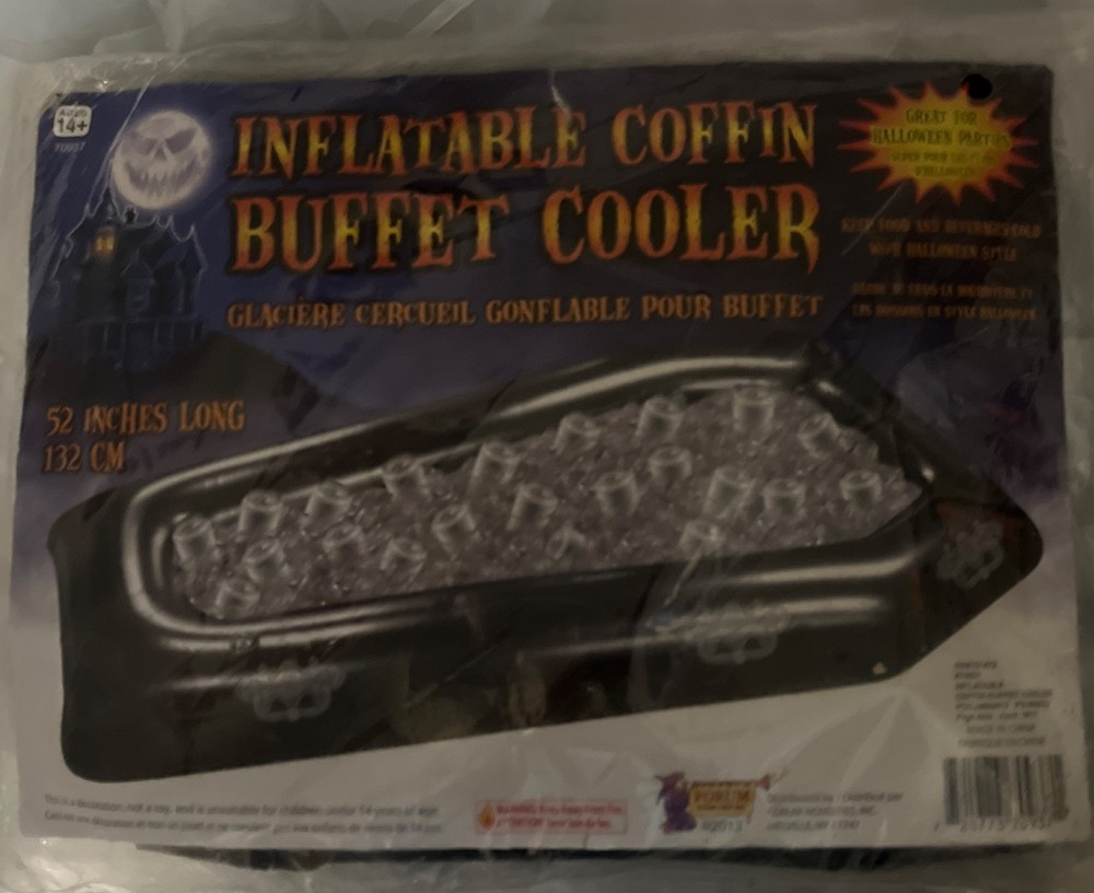 Coffin Buffet Cooler Inflatable 52" --NWT