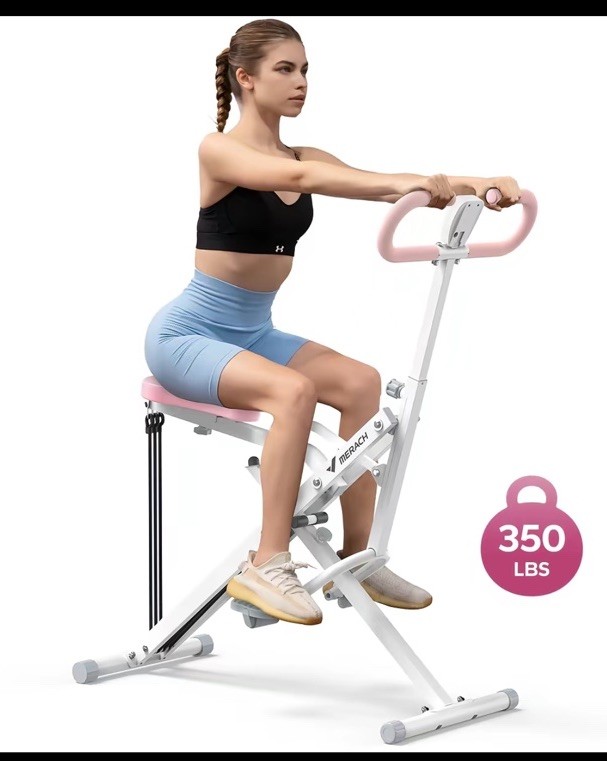 R07 Squat Machine Adjustable Resistance Glutes Workout  Exercise Foldable