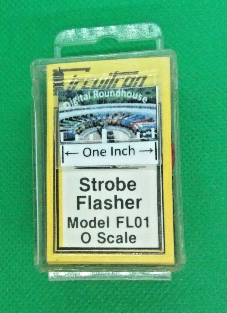 Circuitron O scale #1011 FL01 Strobe Flasher, 3.0v, Orange LED