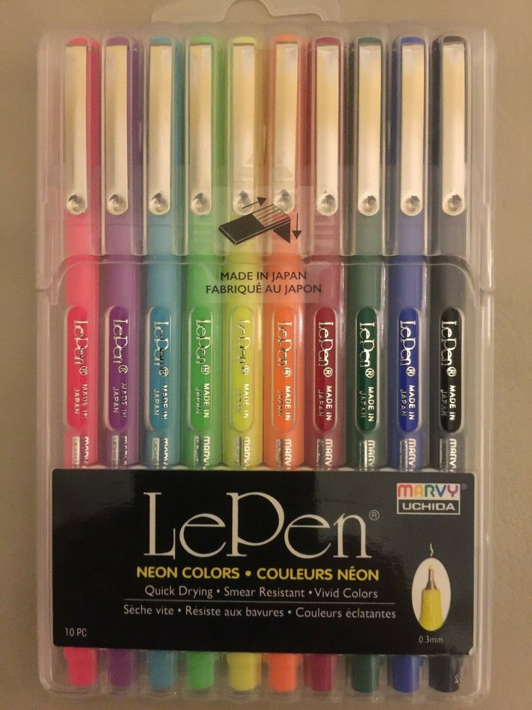 LePen Neon Set 10/Pkg NEW