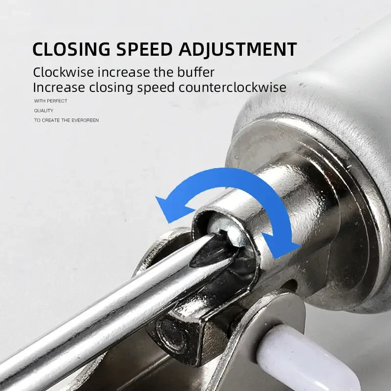 Door Soft Close With Positioning Stop Buffer Adjustment