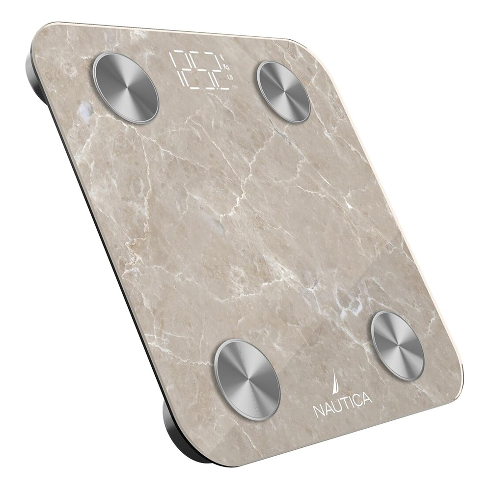 396-Lb Capacity Digital Bathroom Scale, Bluetooth, LED Display, BMI