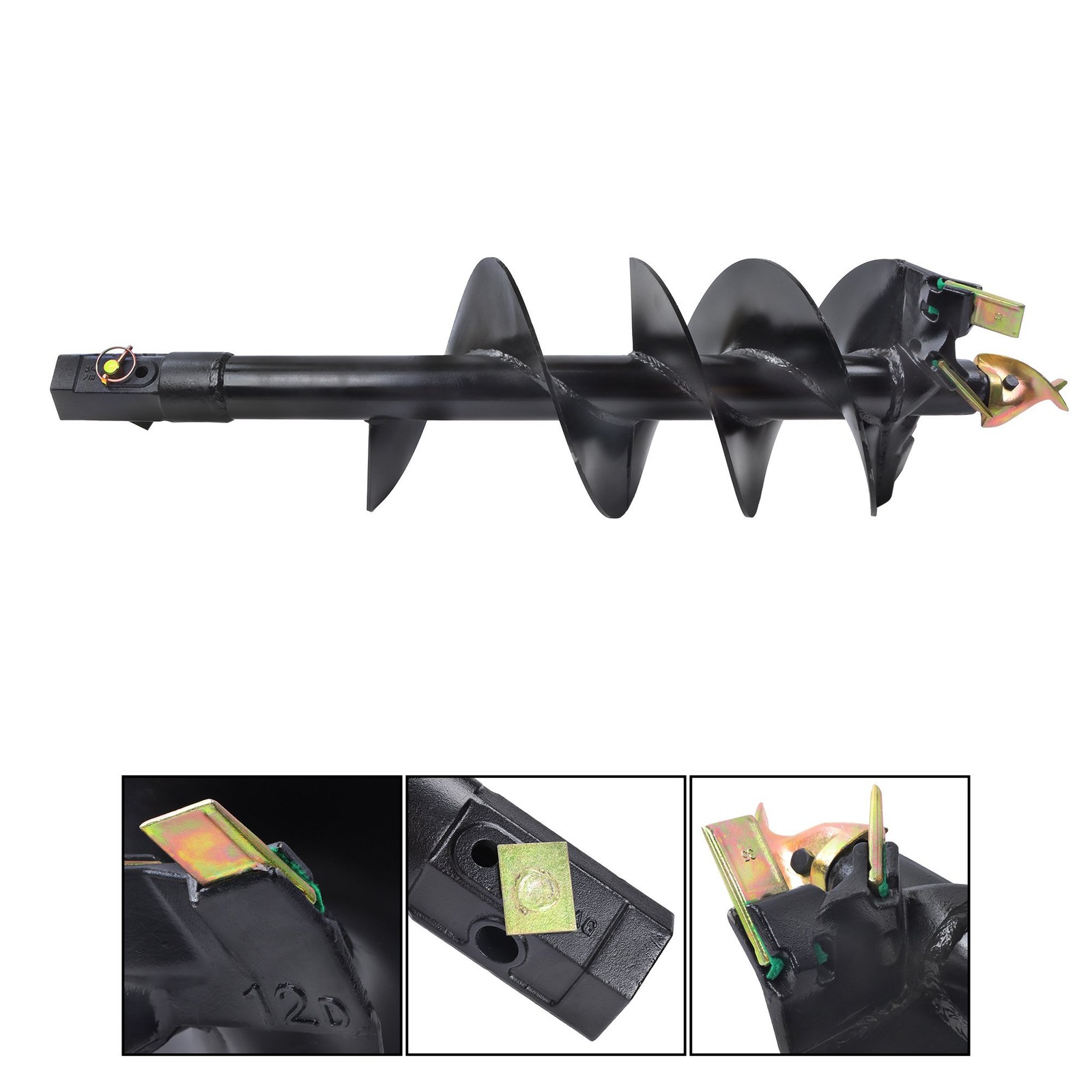 12 x 48 2 in Hex Auger Bit Post Hole Digger for Mini Excavator
