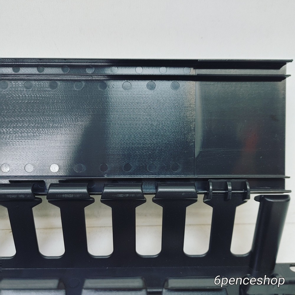 2U Horizontal Rack Mount Cable Management Unit with Plastic 19"