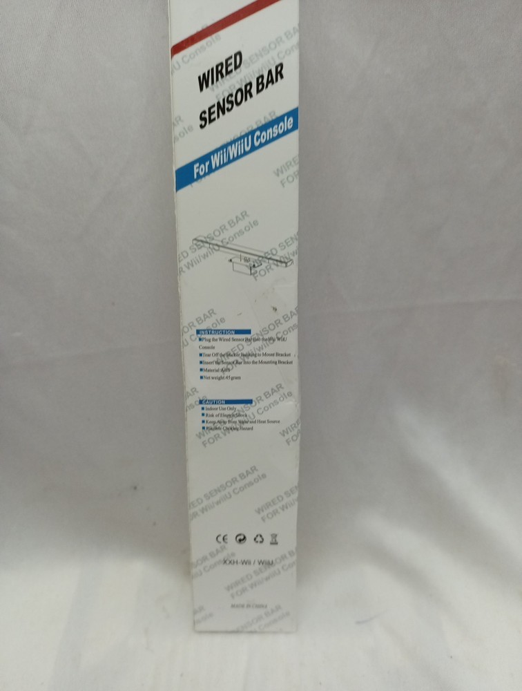 Wired Sensor Bar For Wii Wii U Silver Untested