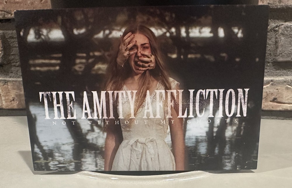 THE AMITY AFFLICTION Signed Postcard “Not Without My Ghosts” CD