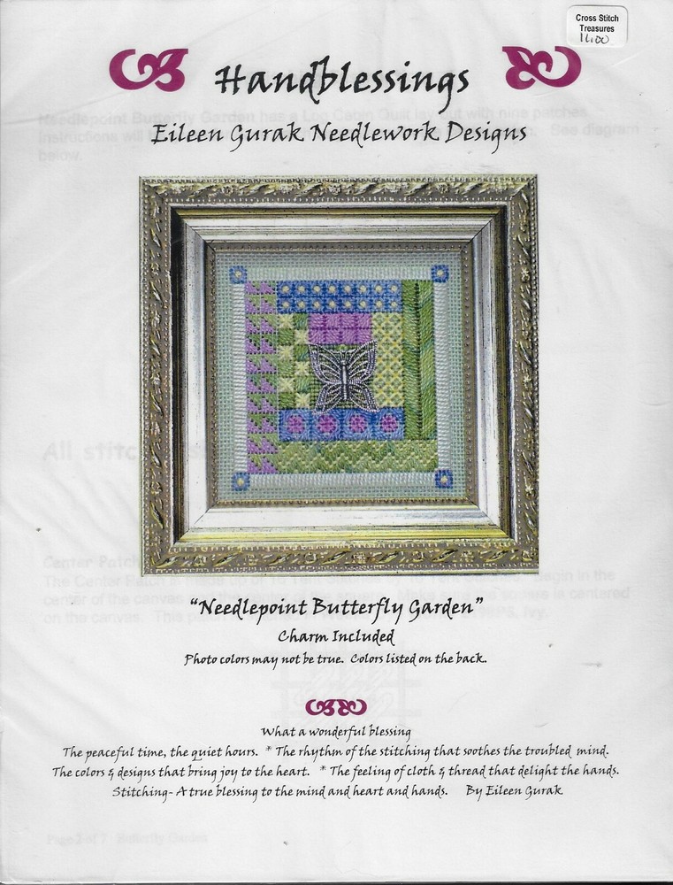 Handblessings Eileen Gurak Needlework Designs Needlepoint Snowflake Garden
