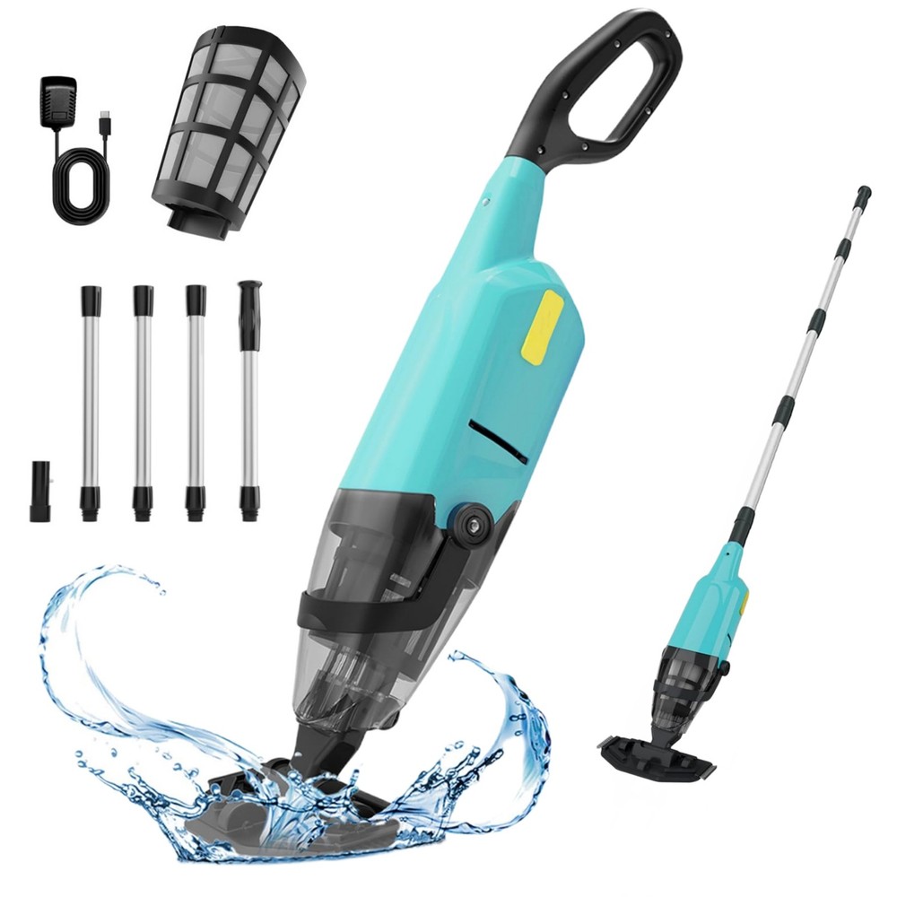 Mutaomay Pool Vacuum Cordless Handheld Rechargeable Pool Cleaner 90mins Runtime