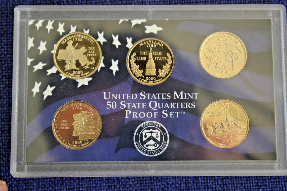 2000 S 50 STATE QUARTERS UNITED STATES MINT PROOF SET