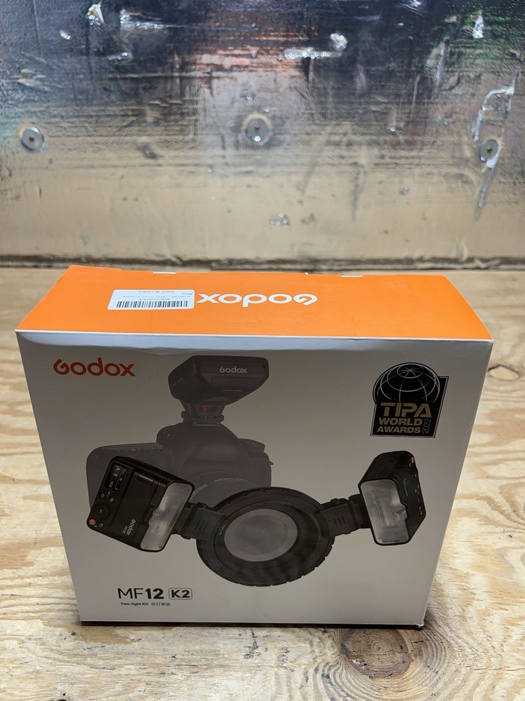 Godox Two Light Kit Macro Flash LED Lights Wireless X System 12W MF12-K2