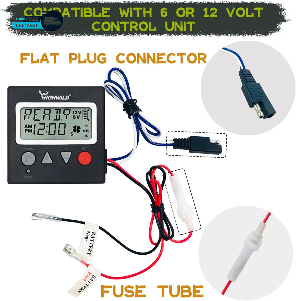 6V/12V Universal Game Feeder Digital Timer for Automatic Feeders