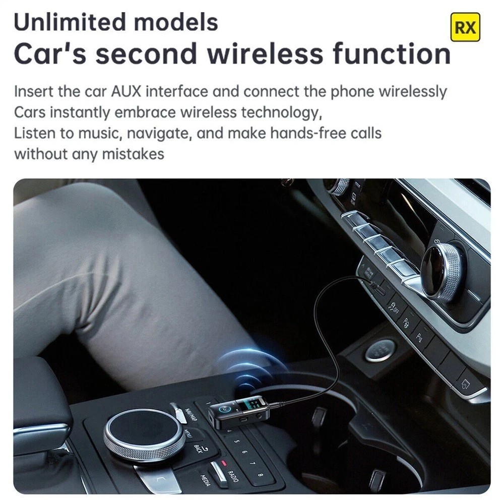 4In1 Bluetooth Audio Adapter Wireless Receiver Transmitter MP3 Player 3.5mm Aux