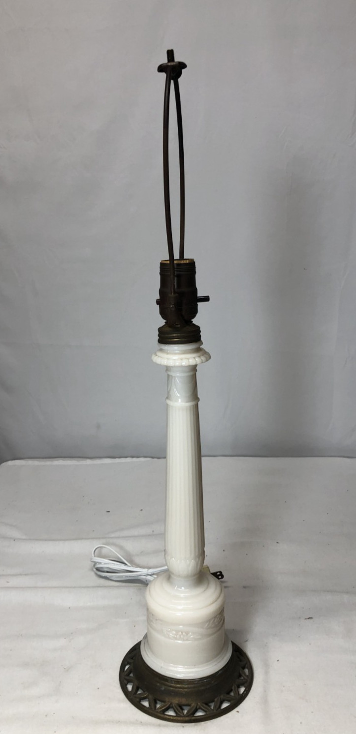 Alacite Lamp Antique Art Deco Light Fixture Vtg MCM Table Lamp USA #L14