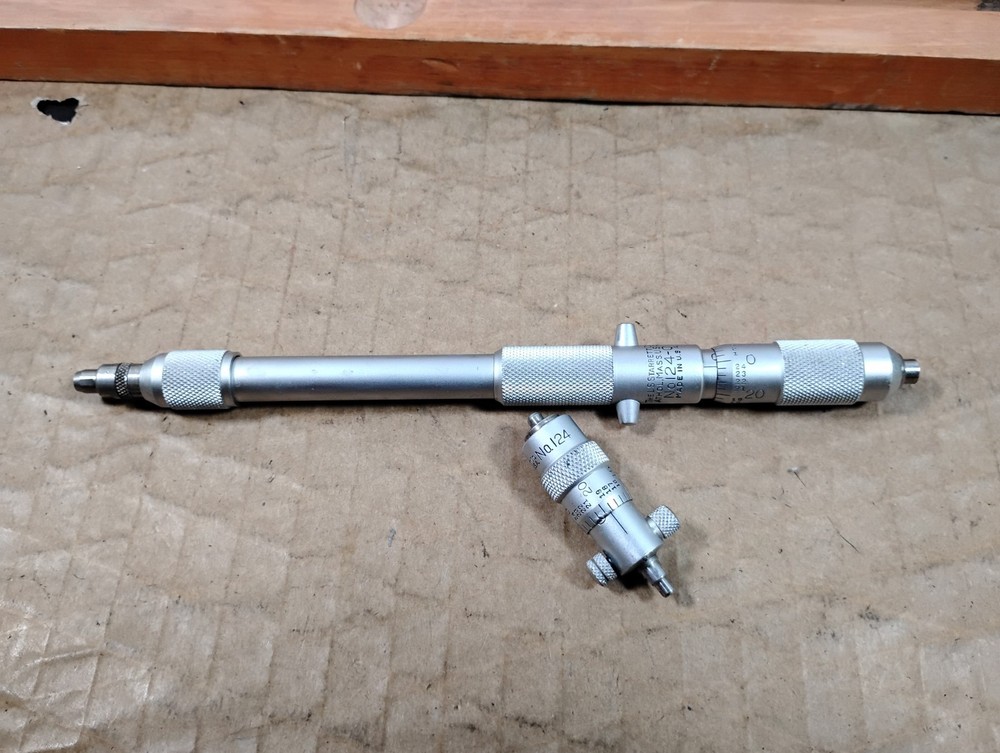 Starrett No. 124 & No. 124-C Inside Micrometer Set
