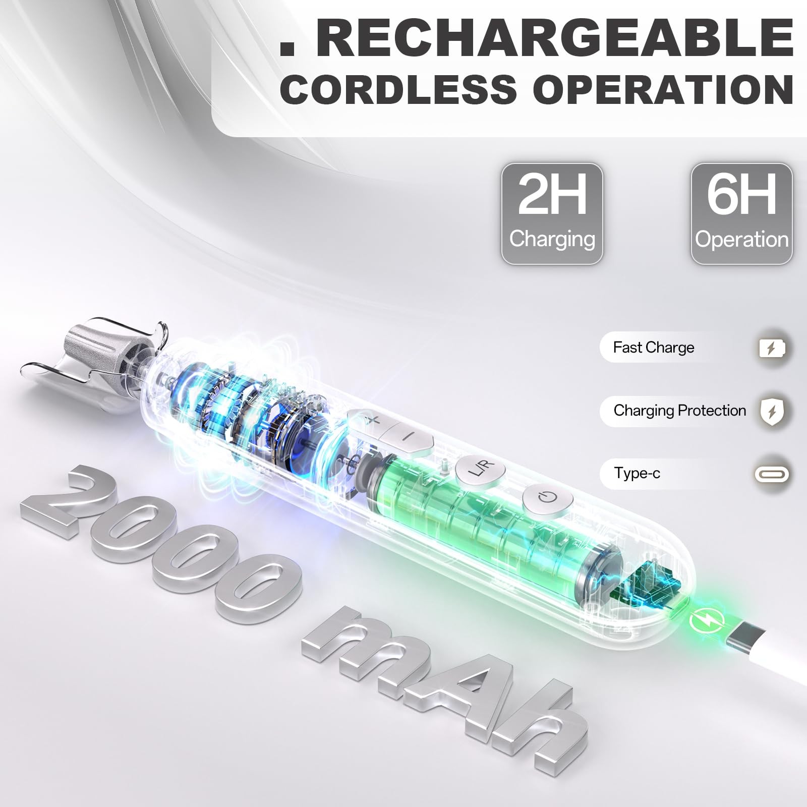 Cordless Rechargeable Electric Nail File Drill for Acrylic Nails Thick Toenails