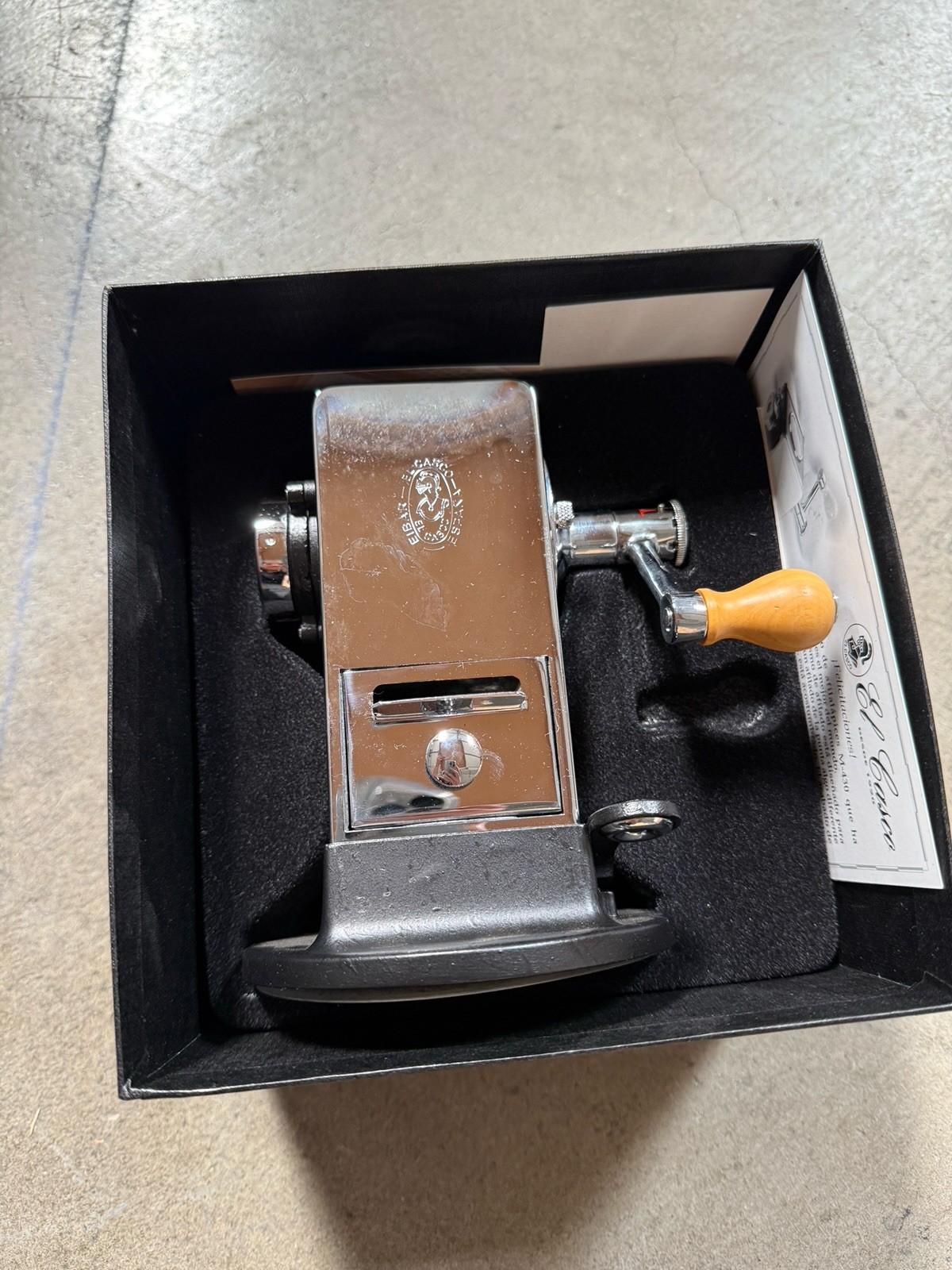 El Casco Chrome Pencil Sharpener M-430 CN NIB Spain