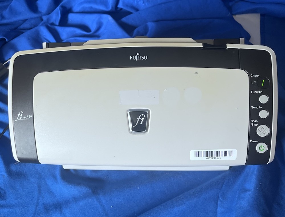Fujitsu fi-6130 Desktop Pass Through Duplex Document Scanner For  4K pg count