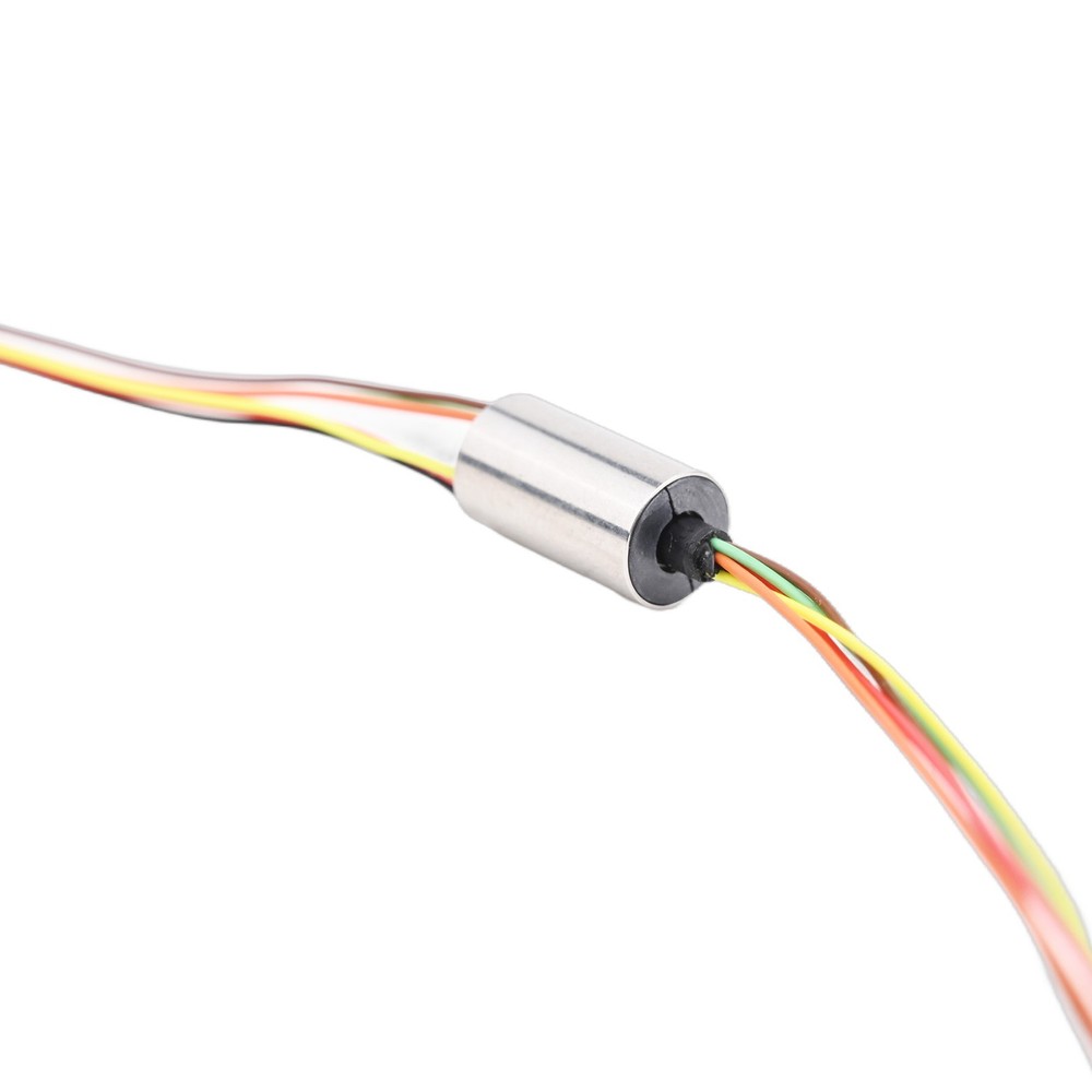 Miniature Electric Slip Ring with Cap Type Design 6 5mm Outer Diameter