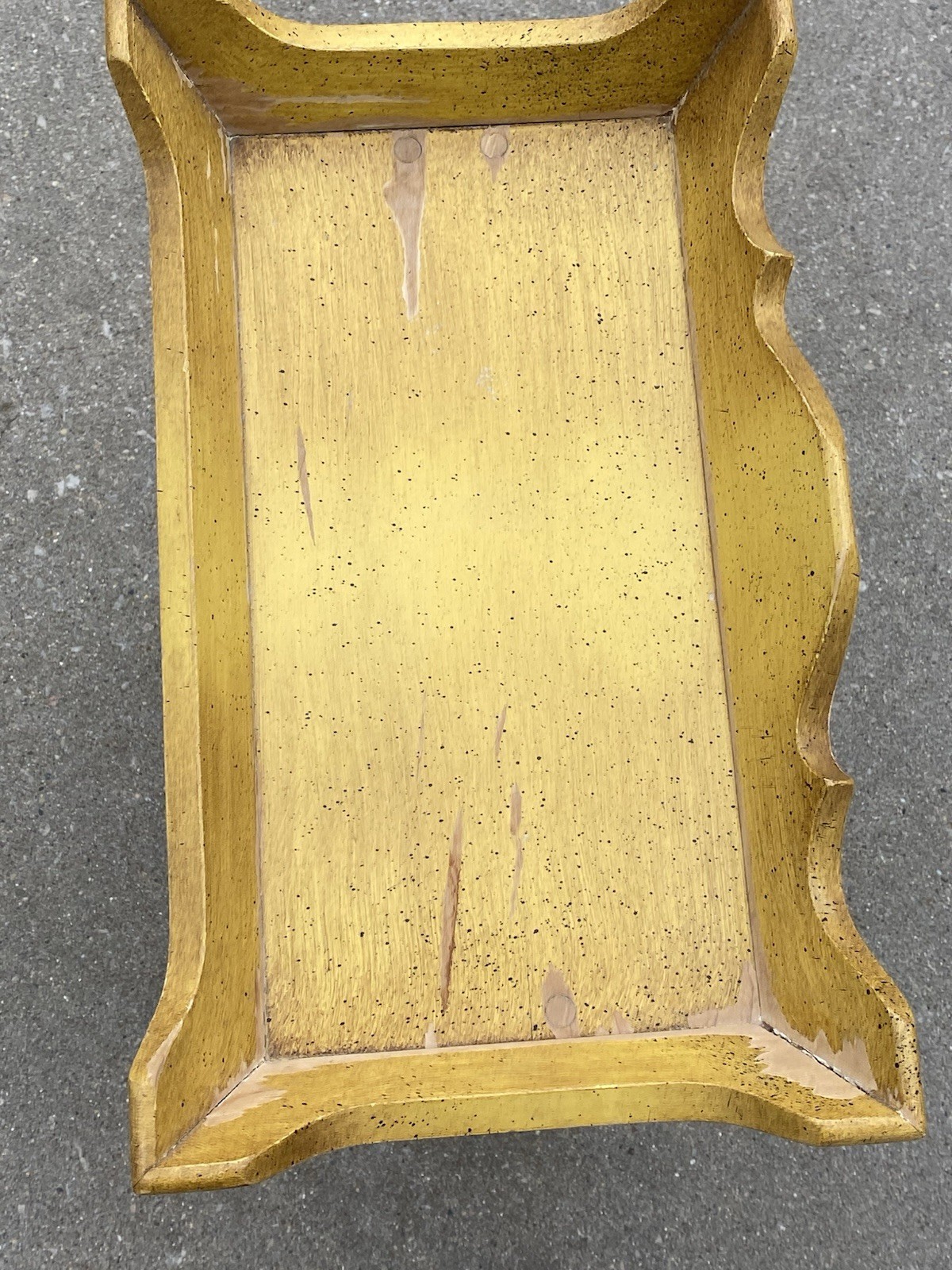 Tell City Chair Company Solid Hard Rock Maple Antique Yellow 3 Tier Side Table