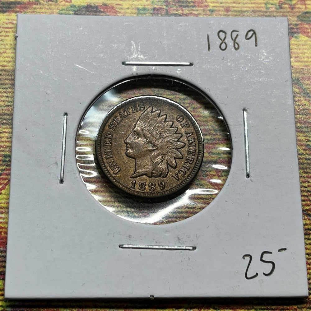 1889 Indian Head Cent Copper Coin Collection