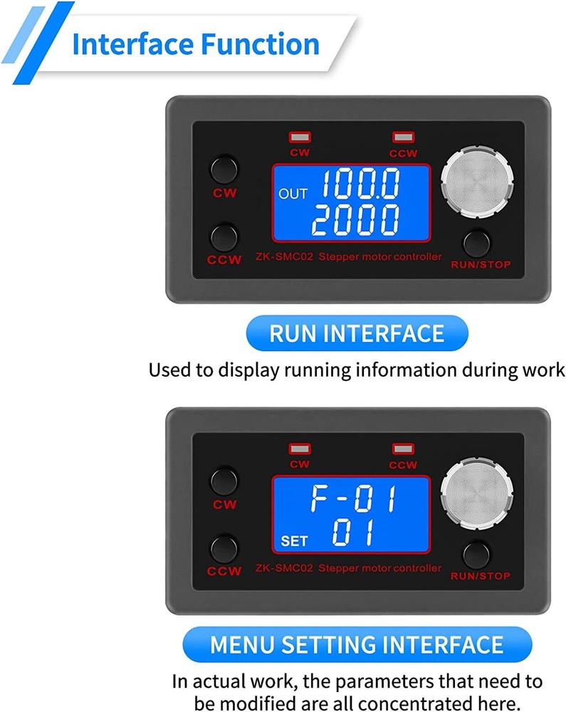 5-30V Stepper Motor Speed Controller Driver Forward Reverse LCD Module Pulse USA