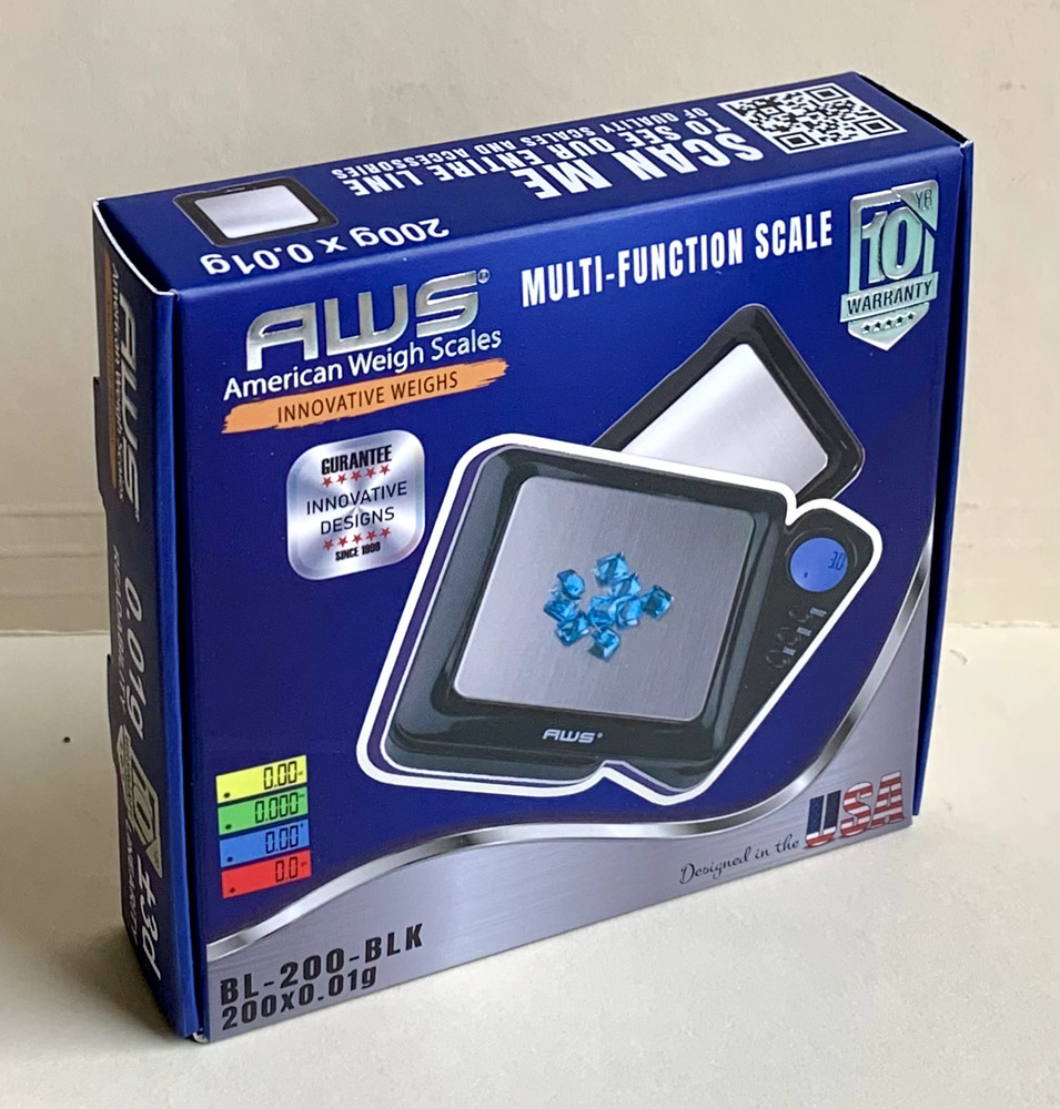 AWS Multi-Function Scale, BL-200-BLK, 200x 0.01g