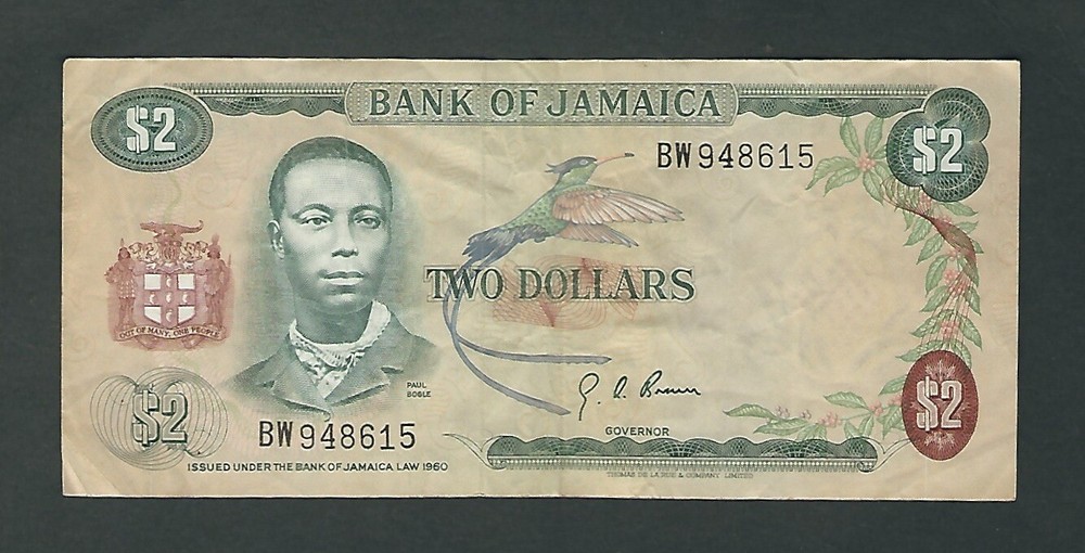 Jamaica - Two (2) Dollars, 1960
