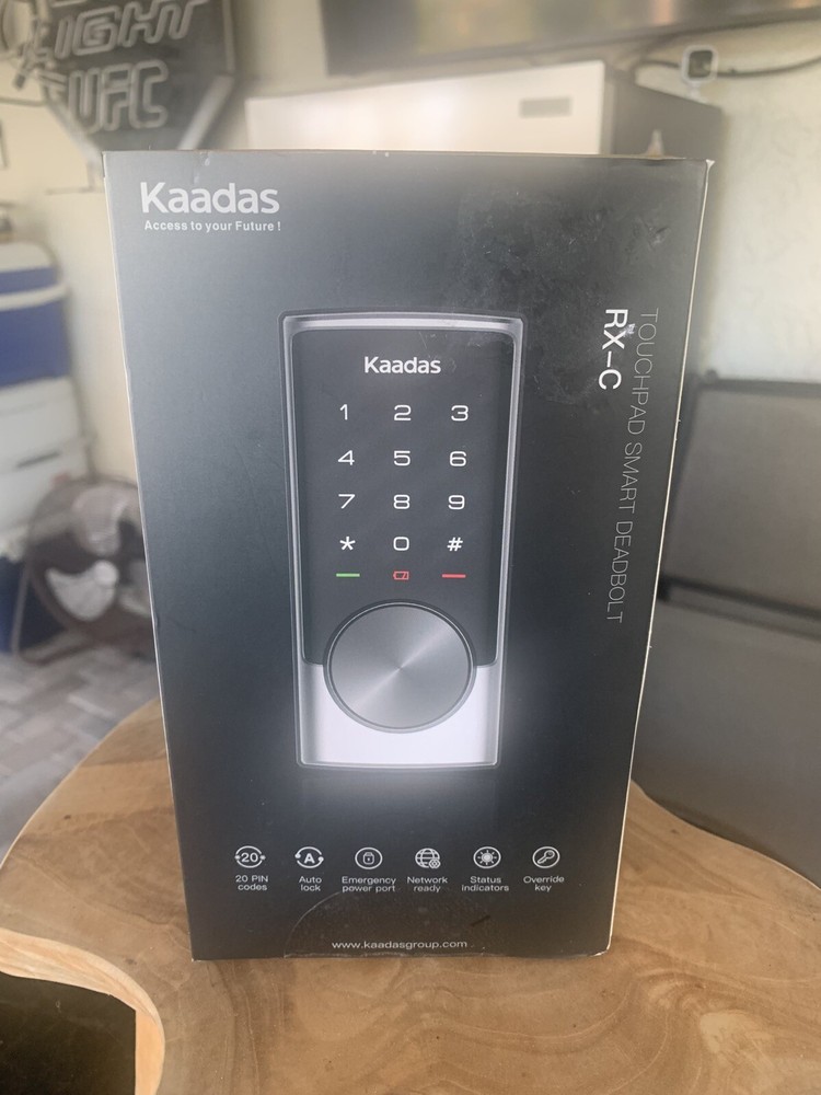 Kaadas RX-C Deadbolt Smart Lock Satin Nickel Bluetooth PIN Code Key