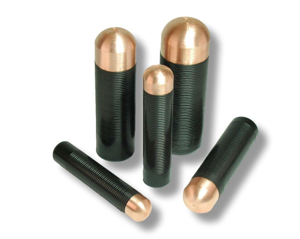 5 Piece Solid Head Copper Bopper Set - Billets, Flint knapping tools, arrowhead