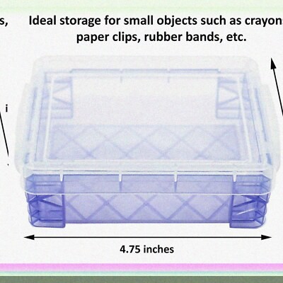 Set of 6 colorful crayon storage boxes