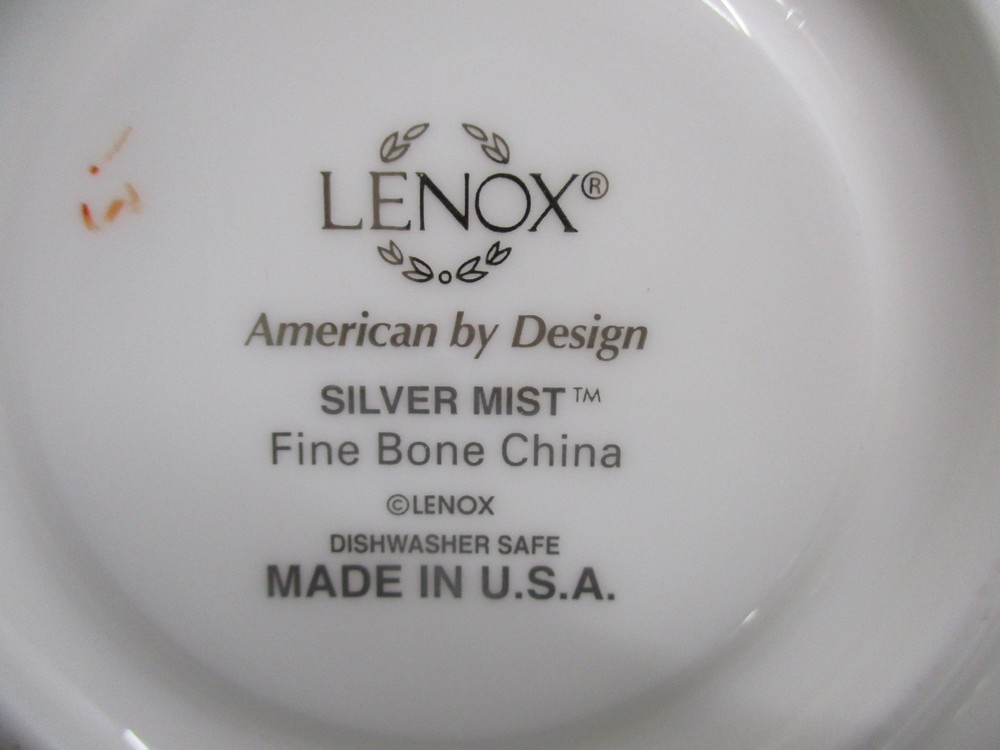 LENOX SILVER MIST CUP & SAUCER - 2 1/4" 0804F