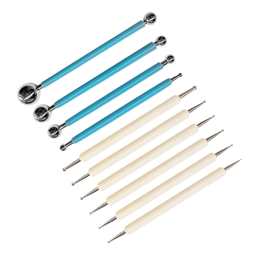 10Pcs Polymer Clay Tools Kit Clay Modeling Tools for Painting Embossing Nail Art