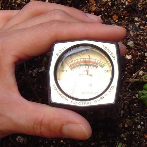 TAKEMURA Electric Works Soil Acid Hygrometer pH Meter Tester DM-15 made in Japan