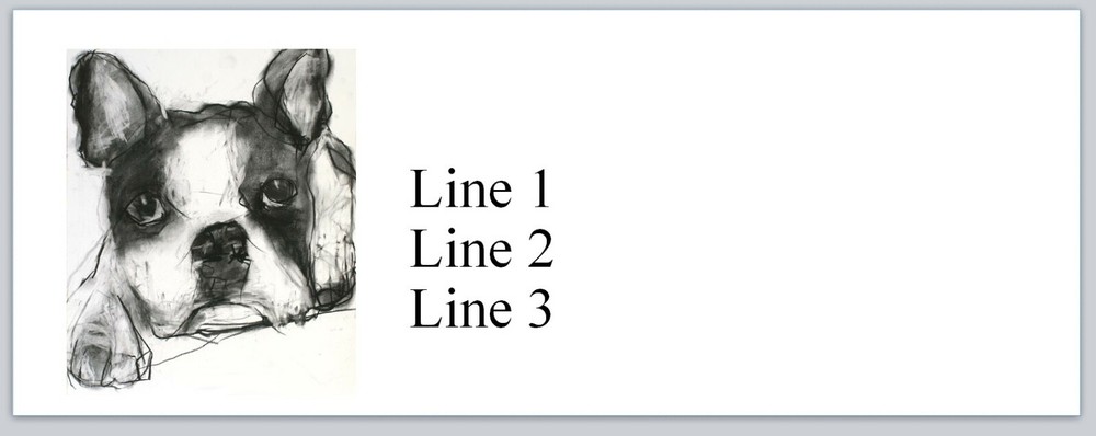 Personalized Address labels Boston Terrier  ( p 807)