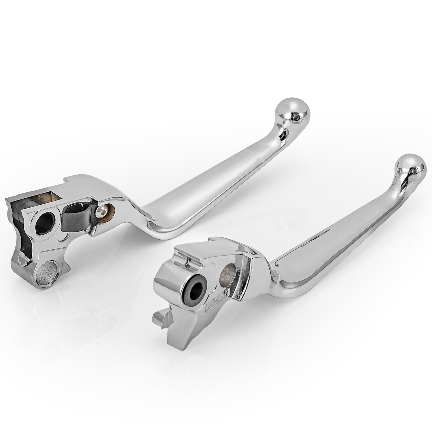 NEW Chrome Clutch Brake Lever Hand Levers Handbrake For Harley Road King Softail