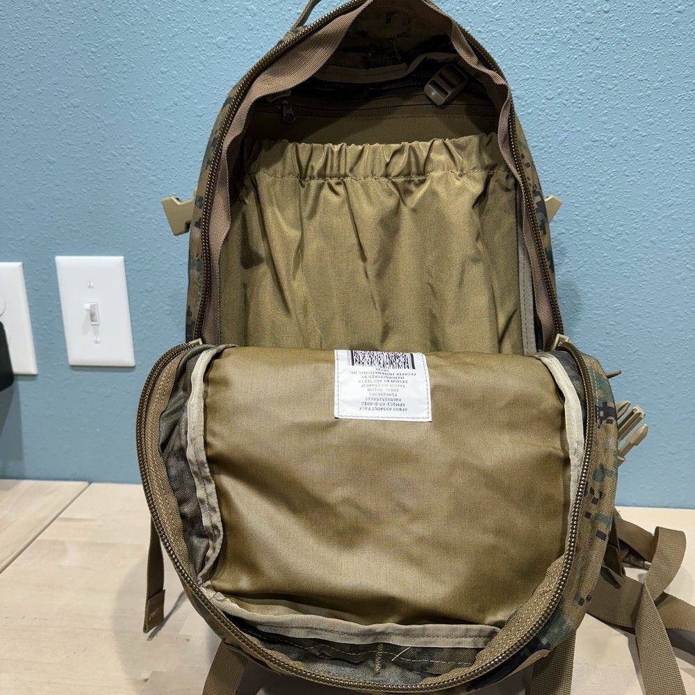 USMC APB03 Arc'teryx Propper Assault Pack With Source Hydration System Pack