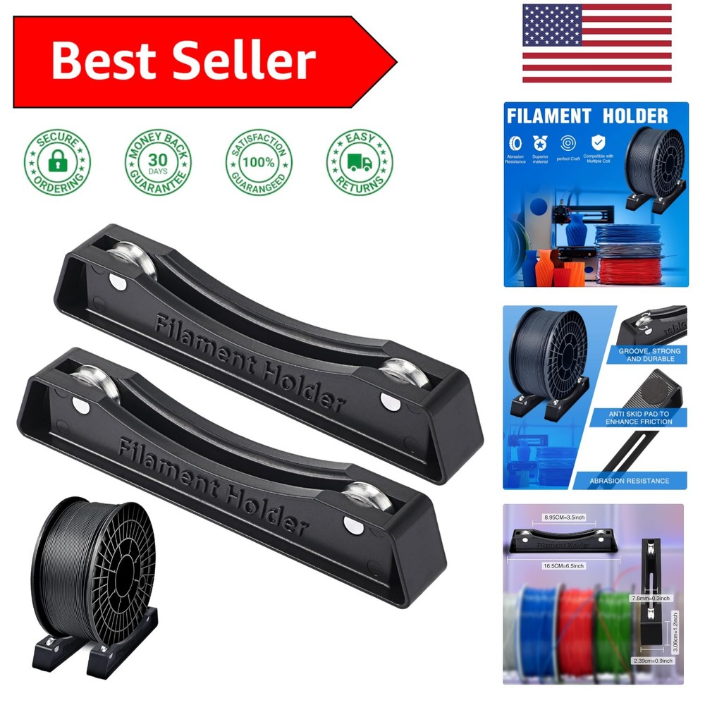 Versatile 3D Printer Filament Holder for All Spools - Easy & Reliable Use