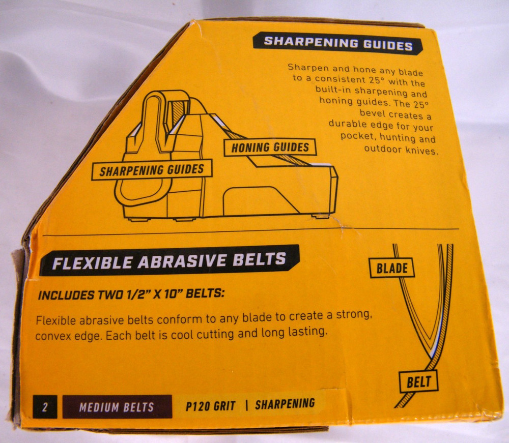 Work Sharp Combo Knife Sharpener WSCMB Electric Complete in Box TESTED