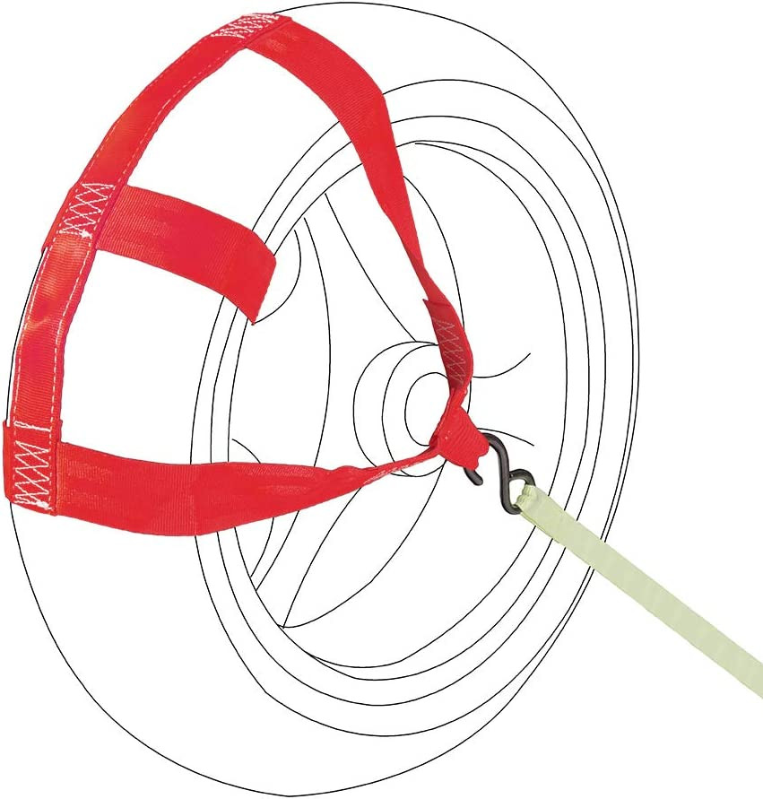 Universal Motorcycle Rear Wheel Tie down Strap in Red