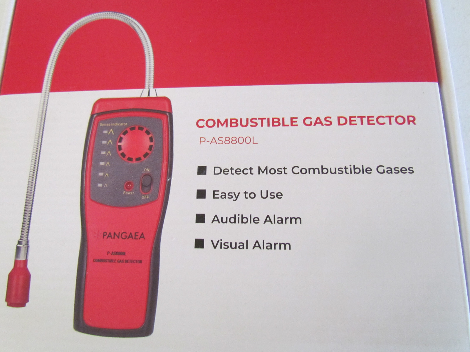 PANGAEA Gas Detector Portable Natural Gas Tester Detector Combustible P-AS8800L