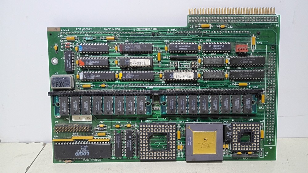 Rare Vintage Quesse Total Systems PDS Accelerator PCB# 80042 for Apple SE