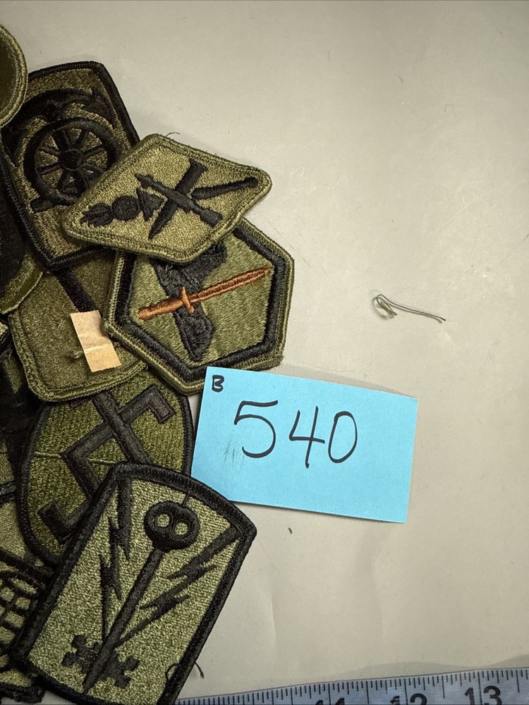 Cold War US Olive Drab Patch 21 Pieces B540