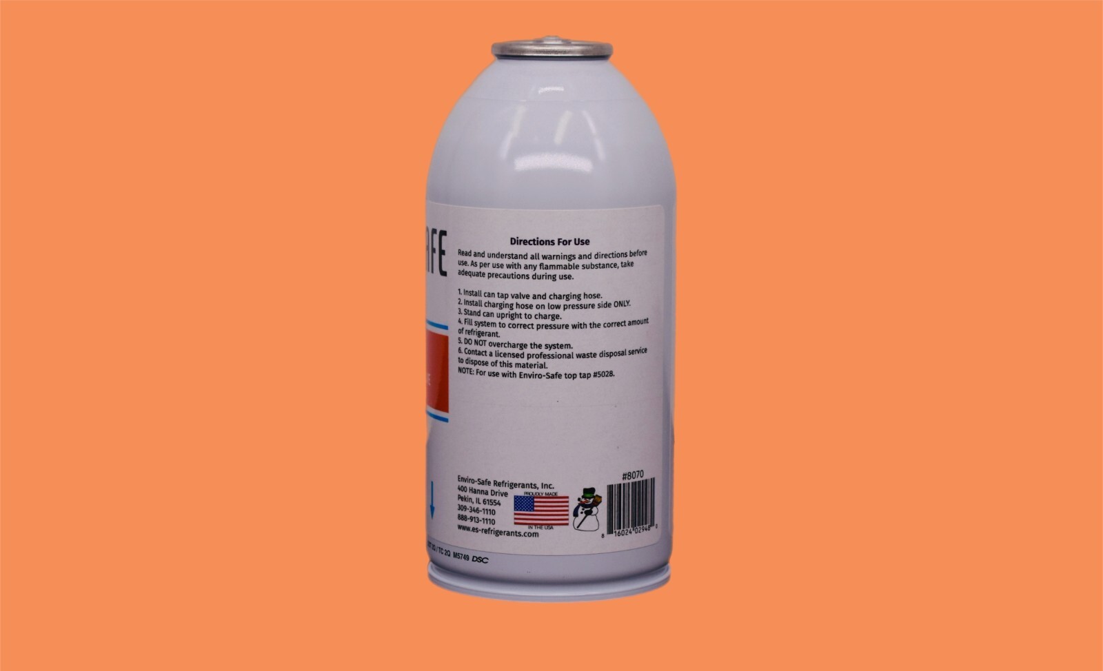 Enviro-Safe R600a Refrigerant w/ k28 Self-Sealing Cap | 12 Cans
