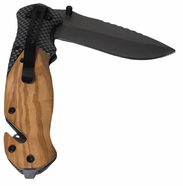 Handmade Walking Bear Mountain Engraved 8" Blade Folding Pocket Knife Custom De